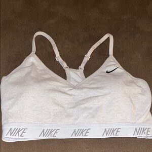 Nike White Sports Bra